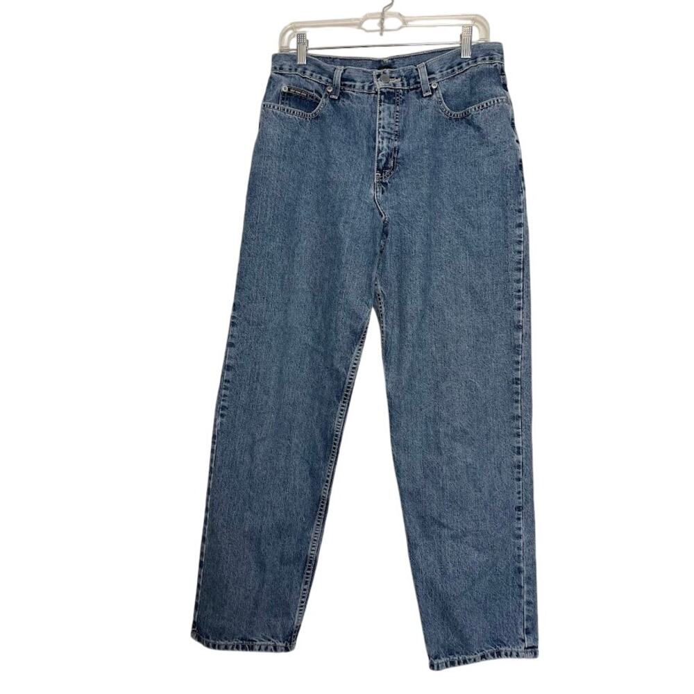 Vtg‎ 90s New York High Waist Jeans Denim Womens Medium Wash Mom Sz 8 Relaxed